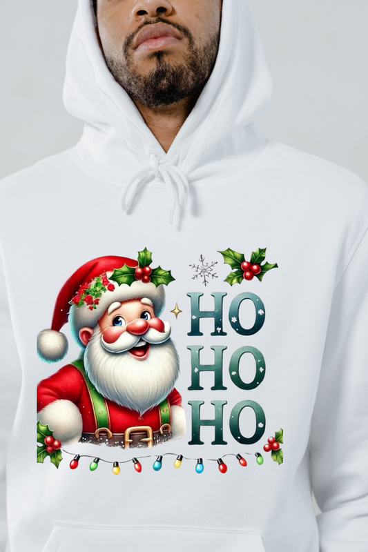 Customizable Creations Santa Ho Ho Ho Sweatshirt - Festive Hoodie