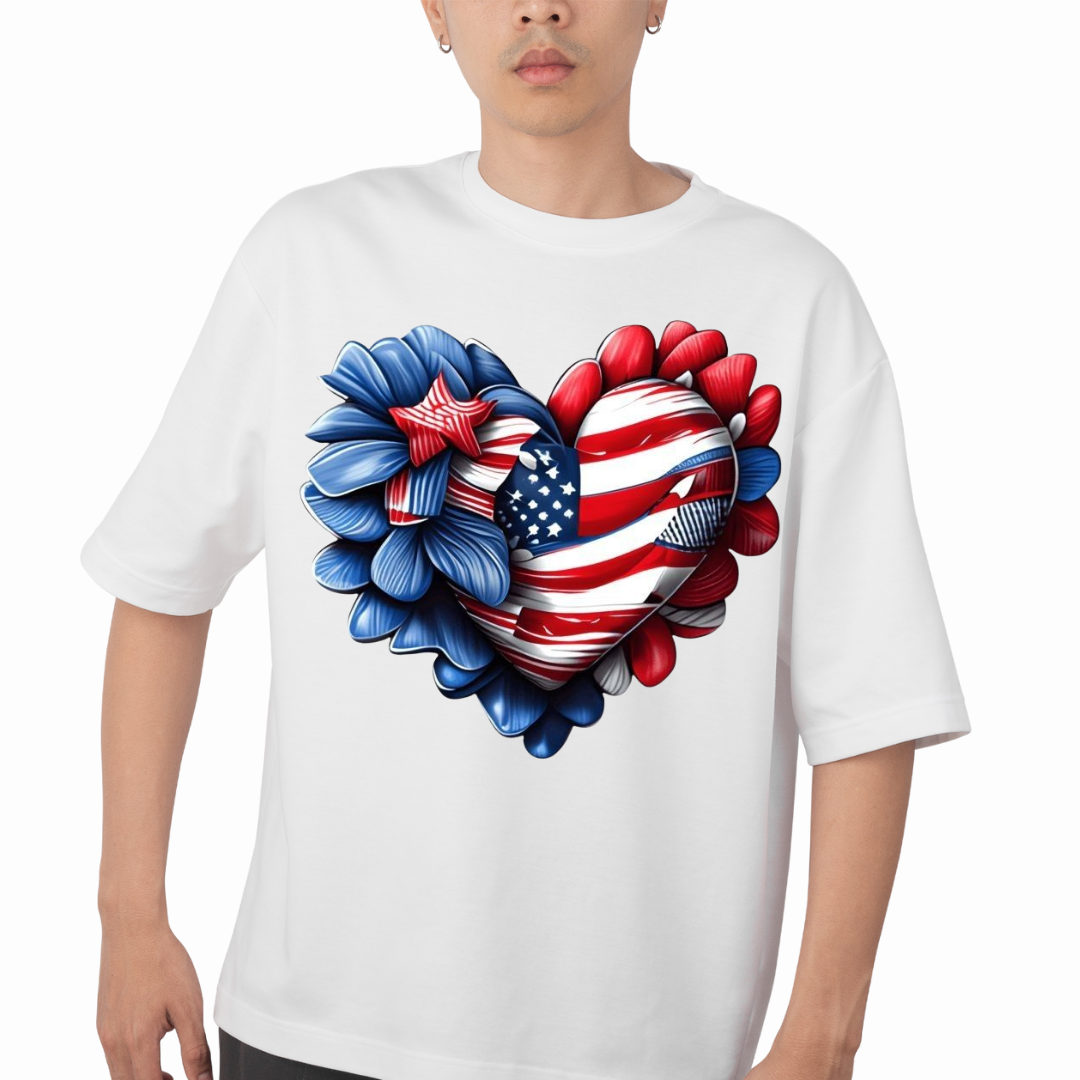White Halloween shirt with ghost, orange bow, bats, and boo y'all text from customizable USA flag shirt vendor